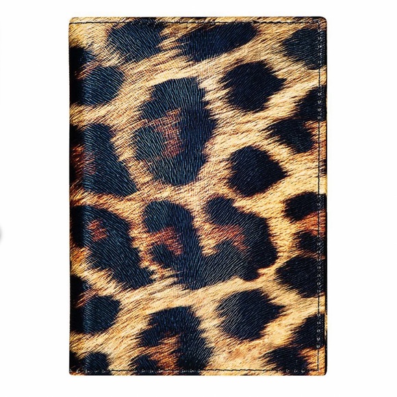 NWT K•Carroll Leopard Passport Cover as an added protection for your passport. - Picture 2 of 5